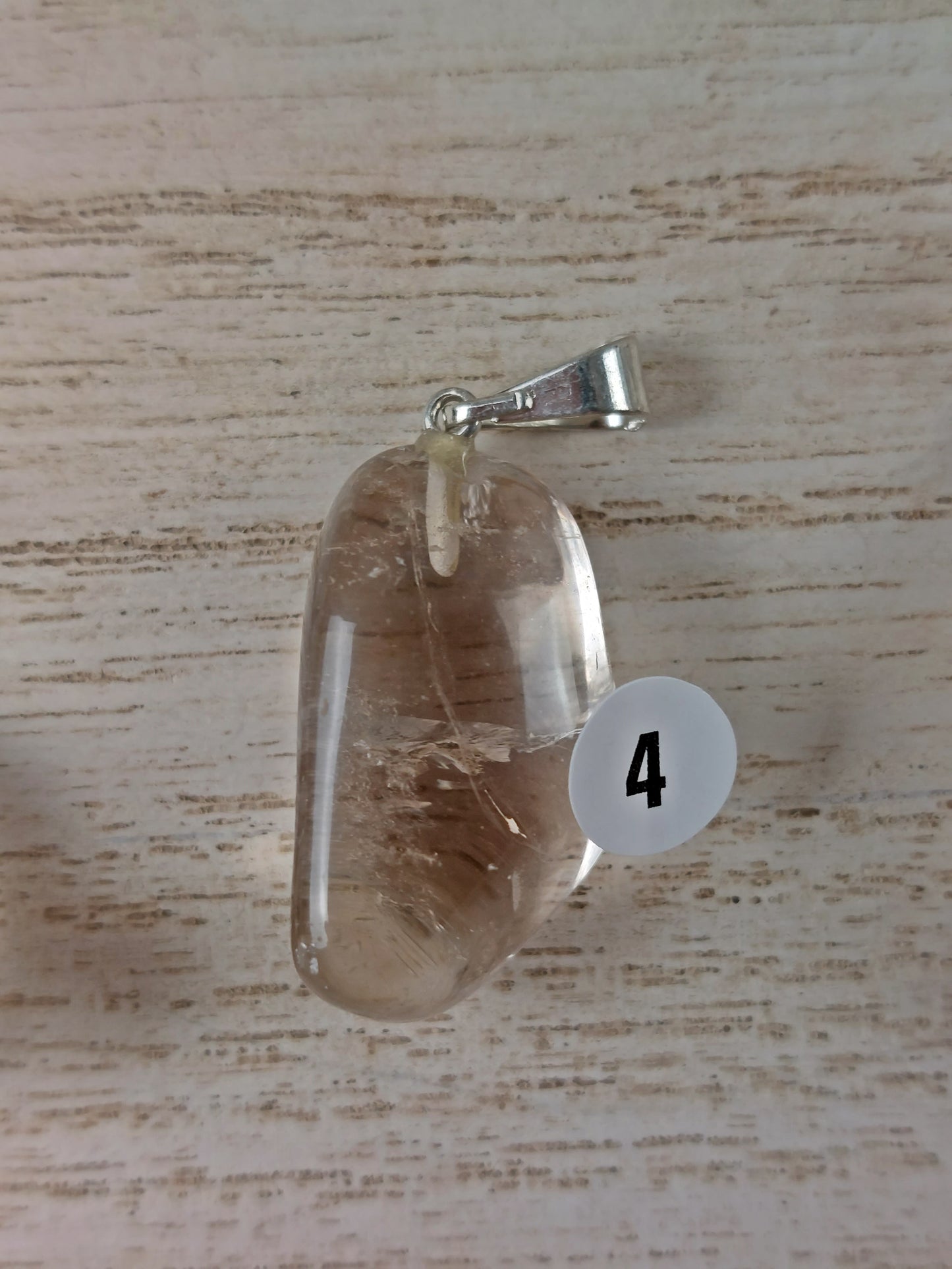 Pendentif Pierre roulée Quartz fumé