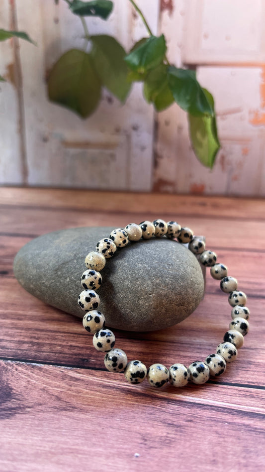 Bracelet Jaspe Dalmatien