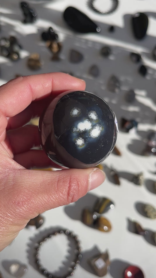 Sphère Agate bleue